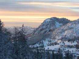 Hirschberg Mountain Towering Over The Mountain Village Of Oberjoch Stock Photo Picture And Royalty Free Image Image 17309119