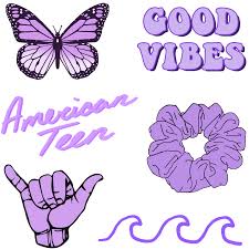 Purple Aesthetic Sticker By Matt White 3 X3 In 2020 Print Stickers Purple Aesthetic Aesthetic Stickers