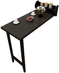 Los modelos plegables lucen bien en. Zhas Barra De Pared Plegable De Madera Maciza Mostrador De Pared Escritorio De Hojas Abatibles Cocina Mesa De Comedor Salon Simple Estacion De Trabajo Amazon Es Hogar