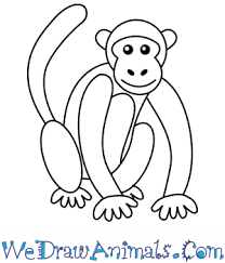 So we have created a detailed step by step tutorial that will help you to people just love to draw anime animals and it is not surprising, because they are so nice and cheerful. How To Draw A Simple Monkey For Kids