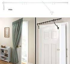 Door Curtain Pole White Rising Portiere Rod 42 106cm Long In 2020 Tur Vorhang Vorhange Zimmer