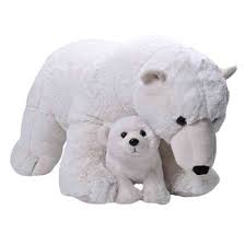 Jumbo Mom Baby Polar Bear Stuffed Animals Wild Republic In 2021 Baby Polar Bears Bear Stuffed Animal Baby Stuffed Animals