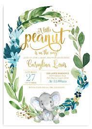 Elephant Baby Shower Invitation Blue Floral Elephant 50 Blue Baby Shower Invitations Elephant Baby Shower Invitations Elephant Baby Shower Invitations Boy