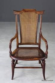 Elm Beech Cane Carver Chair Rustic Country Style Elm And Beech Frame Open Arm Carver Chair With Caned Seat And Back On Turned Legs Dimensions 56cm Wide X