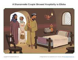 1645x1144 elijah coloring pages for sunday school best of chooses elisha. A Shunammite Couple Showed Hospitality To Elisha Story Illustration