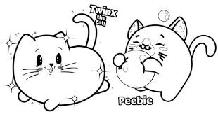Twinx And Peebie Coloring Page Of Pikmi Pops Coloring Pages Cute Coloring Pages Coloring Books