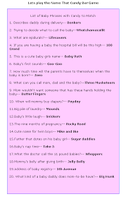 Birth Of A Candy Bar Pin By Jordell Brady On Shindig Stuff Baby Shower Funny Baby Shower Candy Bar Funny Baby Shower Games