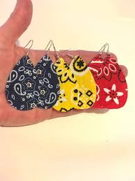 Black And Yellow Paisley Bandana Paisley Bandana Fabric Teardrop Earrings Boho Bohemian Red Blue Yellow Pink Aqua Black Dangle Women Statement Jewelry Hippie Handmade Fabric Earrings Boho Earrings Leather Earrings