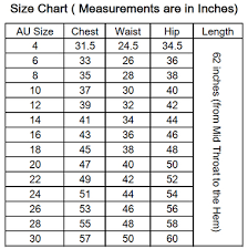 Size Chart Miracle Agency Bridal Formal Wear Wholesale