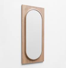100 euros / 160 euros prix d'adjudication : Grand Miroir En Bois Massif Elegant Circuit Drugeot Manufacture