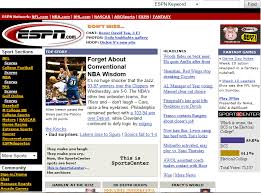 Www Espn Go Com Espn Back In 2000 Web History Espn Fantasy Games