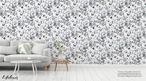 Schumacher birds and butterflies wallpaper multi on white 2704420. 2704420 Birds Butterflies Multi On White Schumacher Wallpaper