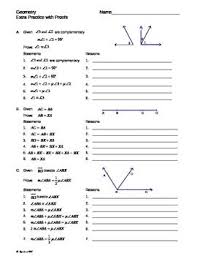 Mrs E Teaches Math Geometry Proofs Geometry Worksheets Teaching Geometry
