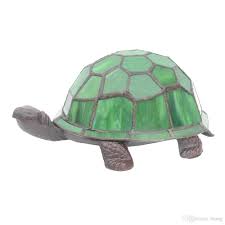 2020 Cute Green Turtle Night Lamp Lead Light Stained Glass Lighting Art Decor Lamp Novelty Gift Iron Lamp Base From Brang 24 13 Dhgate Com