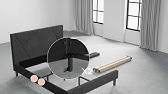 Zinus fabric platform double queen bed frame w/ drawer storage mattress support. Allewie Queen Platform Bed Frame With 4 Drawers Storage And Headboard Diamond Stitched Button Tufte Youtube