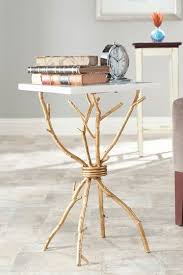 Safavieh Alexa White Gold Accent Table Hautelook Marble Top Accent Table Iron Accent Table Gold Accent Table