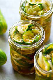 These Overnight Refrigerator Bread And Butter Pickles Are Made Entirely In The Fridge Ov Pickle Butter Thanksgiving Side Dishes Crockpot Bread Butter Pickles