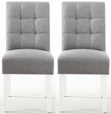 Refine your search by the additional filters curated to match what is important to the modern and contemporary home. Shankar Moseley Silver Grey Linen Effect Fabric Stitched Back Accent Dining Chair With White Legs Pair Cfs Furniture Uk