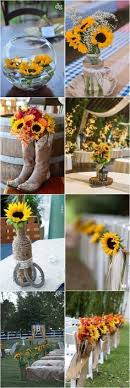 100 Sunflower Wedding Ideas Sunflower Wedding Wedding Wedding Flowers
