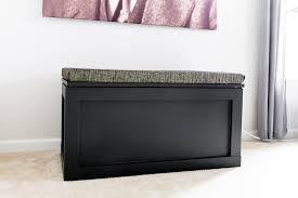 This diy toy box doubles as a bench, is safe for tiny fingers, and stores children's accessories with style. How To Make A Toy Box Modern Black Toy Box Build