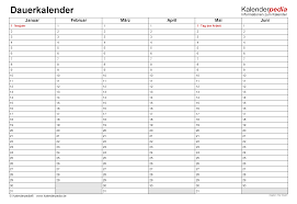 Erst weitere messungen, über einen längeren zeitraum. Dauerkalender Immerwahrender Kalender Fur Excel Zum Ausdrucken