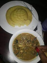 Hello everybody, welcome to my recipe page, if you're looking for recipes idea to cook today, look no further! Nigerian Foods And Recipes Garri Eba With Nigerian Ogbono Soup African Recipes Nigerian Food Nigerian Food Nigeria Food