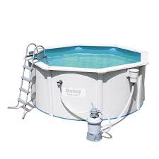 Bestway 3m X 1 2m Hydrium Round Steel Wall Pool With 530gal Sand Filter Pump 56567 Round Above Ground Pool In Ground Pools Pool Supplies