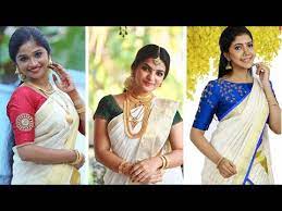 Kerala kasavu brocade set mundu in beautiful colour with flower design border. Set Mundu Blouse New Trends Free Download Youtube Mp3 And Mp4 Tasya Info