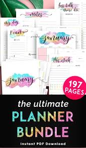 Planner Inserts 2020 2021 2022 Arc Planner Dividers Arc Etsy Planner Pages Printable Planner Pages Planner