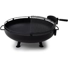 Cowboy fire pit grill accessories. Barebones Cowboy Fire Pit Grill W Adjustable Legs Ckw 450 With Free S H Campsaver