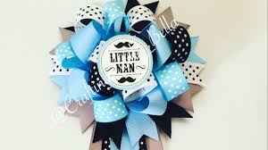 Wearing baby shower corsages are a really cute way to celebrate and honor the upcoming arrival of a new baby. Little Man Corsage Youtube