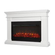 Electric fireplaces keep your home warm and cozy. Real Flame Beau 58 5 In W White Fan Forced Electric Fireplace 8080e W Rona