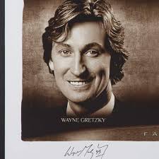 Wayne Gretzky, Michael Jordan and Tom Brady “Faces of Sport” 58 x 34 Framed