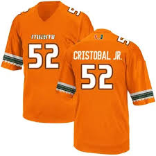 Big & Tall Men's Luis Cristobal Jr. Miami Hurricanes Adidas Game White  Alternate College Jersey