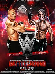 Wwe Battleground Ppv Poster V2 Wwe Events Wwe Brock Lesnar