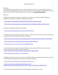 Documents similar to natural selection webquest 2. Evolution Webquest
