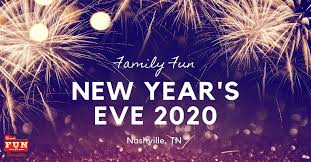 Happy new years eve banner with champagne and pink and gold party decorations. New Year S Eve Fun For Families Ring In 2020 In Nashville Tennessee