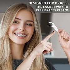 Amazon.com : RAZOKO Orthodontic Flossers for Braces, Ortho Dental Floss  Picks for Adults & Kids, Premium Thin Floss,Designed for Braces, Unflavored  120 Count : Health & Household