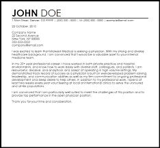 Free Physician Cover Letter Templates Resume Now