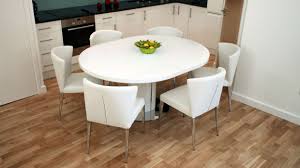 Curva White Gloss Extending Dining Set White Gloss Dining Table Round Dining Room White Round Kitchen Table