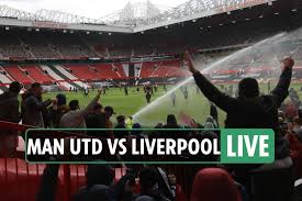 During the last 31 meetings with manchester united fc playing at home, manchester united fc have won 19 times, there have been 7 draws while liverpool fc have won 5 times. Man Utd Vs Liverpool Live United Fans Invade Pitch And Block Team Hotel In Anti Glazer Protests Uk News Agency