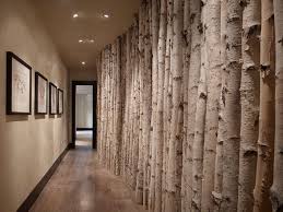 Real Birch Tree Wall Art Modern Rustic Hallway Tree Interior Home Design