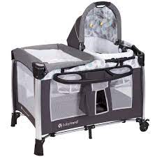 Baby Trend Go Lite Elx Nursery Center Playard With Bassinet And Travel Bag Drip Drop Blue Blue Walmart Com