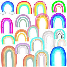 Ice cream clipart,rainbow ice cream. Boho Rainbow Clipart Collection Bright And Colorful By Sunflower Scaffolds