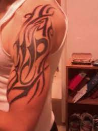 Virgo Zodiac With Tribal Halfsleeve Tattoos Picture Tattoos Symbol Tattoos