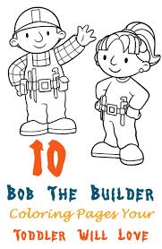 Top 10 Free Printable Bob The Builder Coloring Pages Online Bob The Builder Bob The Builder Cartoon Coloring Pages