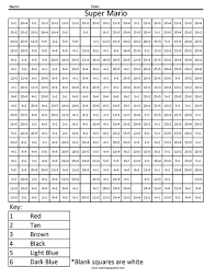 Super Mario Basic Division Coloring Squared Math Coloring Worksheets Math Worksheets Math Methods