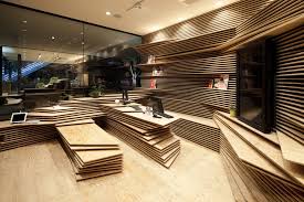 Shun Shoku Lounge Kengo Kuma Associates Interior Architecture Design Interior Architecture Lounge Design