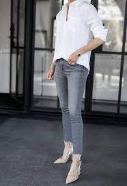 Free shipping on orders over $25 shipped by amazon. Essential Shirt Classic White Button Down Shirt Outfit With Jeans And Heels Shirt Outfit Women White Shirts Women Casual Work Outfits