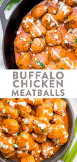 Buffalo Chicken Meatballs Recipe In 2021 Buffalo Chicken Meatballs Healthy Chicken Recipes Clean Eating Recipes